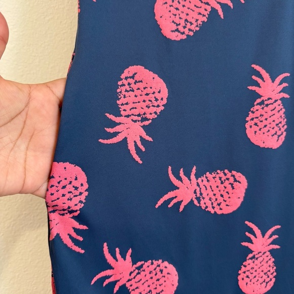 Sunsets & Sweet Tea Sheath Dress Pineapple Beach Resort Vacation Nylon S - Picture 4 of 6